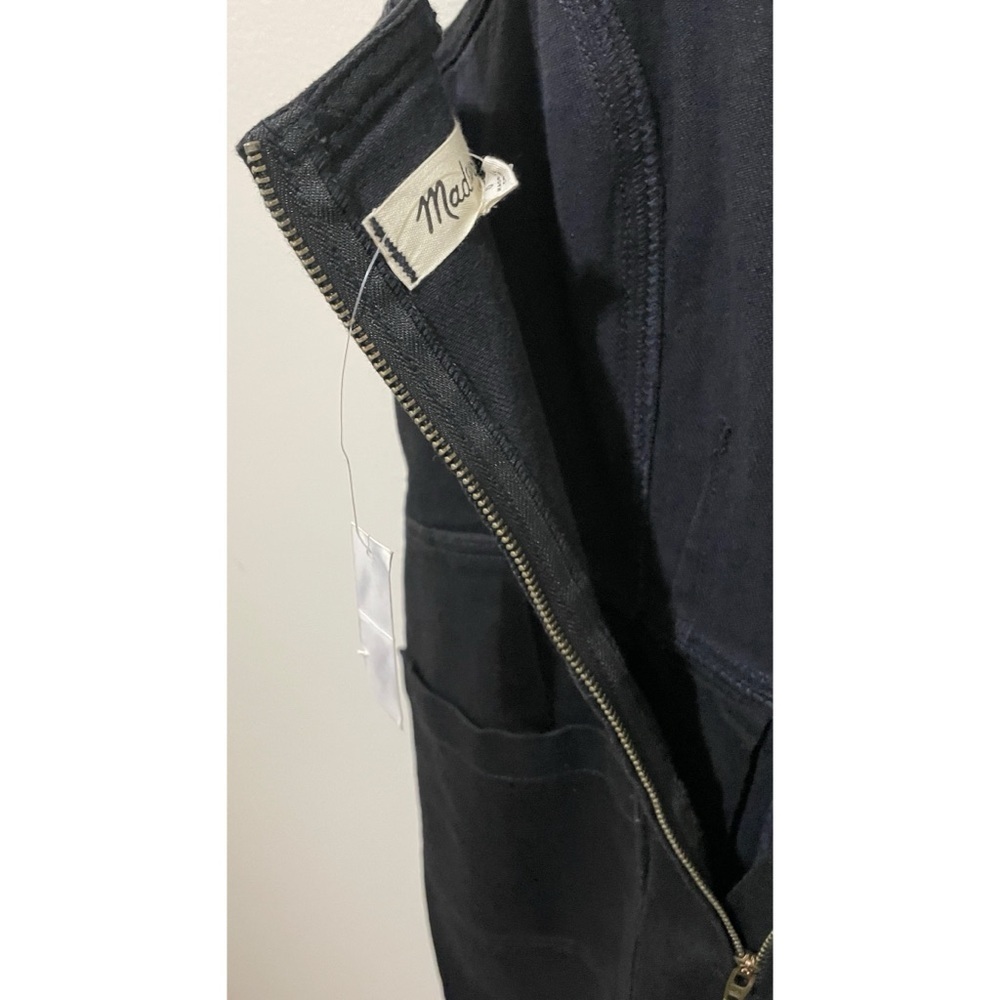 NWT Madewell Black Denim Flare Leg Jumpsuit Size 0 - Picture 8 of 15